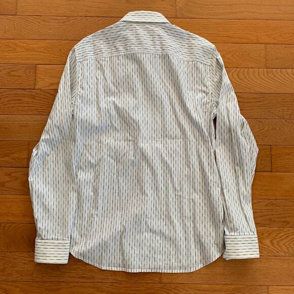 Armani Exchange Dress Shirt Men's M Striped Snap Button Up Front VTG 2013 Spring - Picture 3 of 7